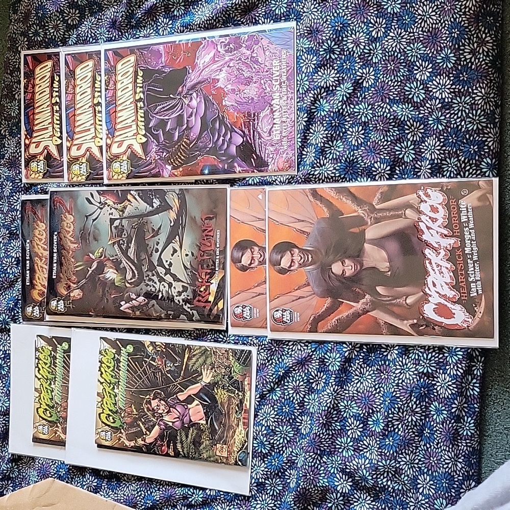 CyberFrog comic books in sleeves